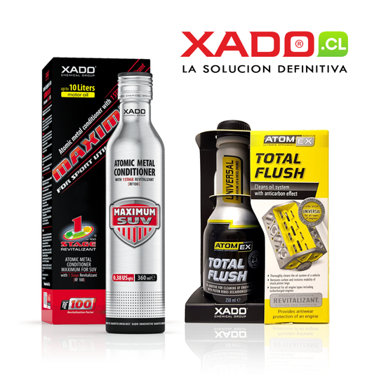 Combo SUV y camionetas, Limpiador + Revitalizante XADO® con ENVIOS GRATIS A TODO CHILE